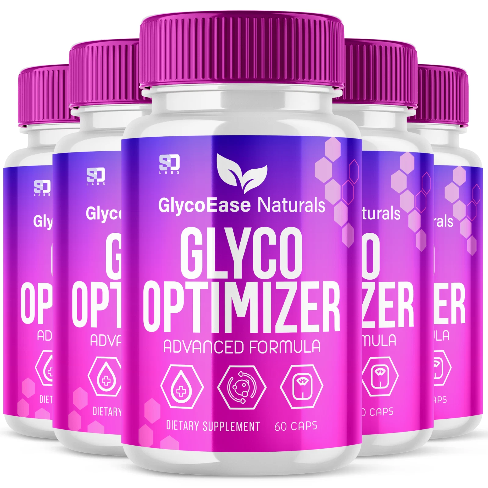 (5 Pack) Glycoease Glyco Optimizer Capsules Advanced Formula Pill (300 Capsules)