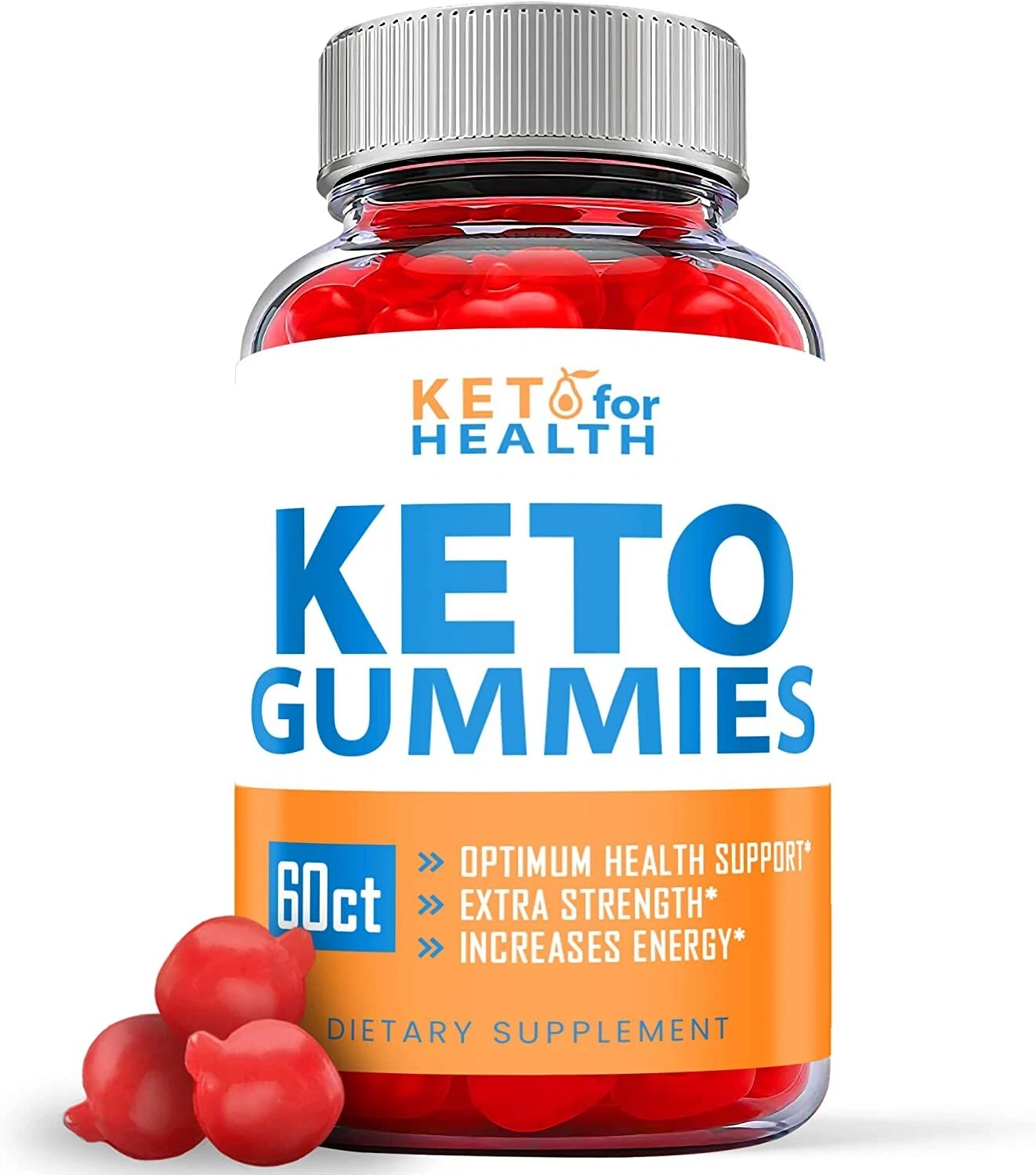 (1 Pack) Keto For Health Gummies - Keto ACV Gummies, Vegan, Weight Loss-60 Gums
