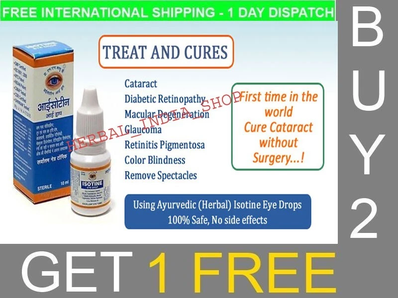 BEST Eye Drops Cure Cataract Carnosine Glaucoma BrightC Clarity Buy 2 get 1 freS