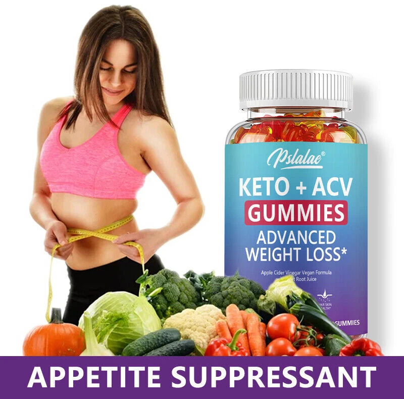 Keto + ACV Gummies 1000mg - Suppress Appetite, Cleanse and Detox, Weight Loss