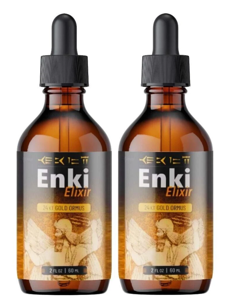 Enki Elixir Advanced Supplement Drops Nootropic Brain Support (2 Pack)
