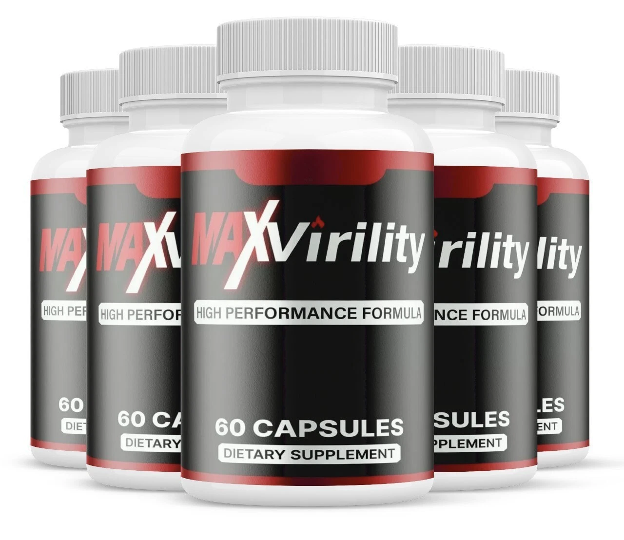 (5 Pack) Max Virility Male Health Pills to Boost Stamina and Energy Levels