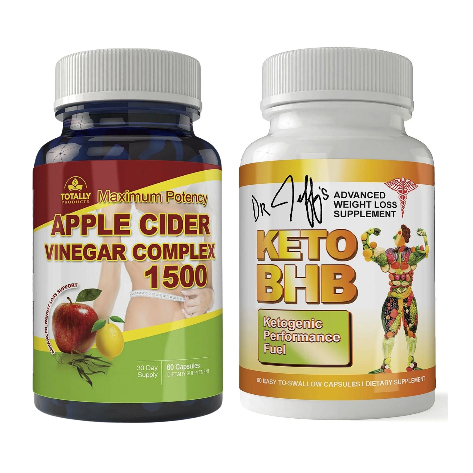 Apple Cider Vinegar Fat Burner Pills Keto BHB Ketogenic Weight Loss Supplement
