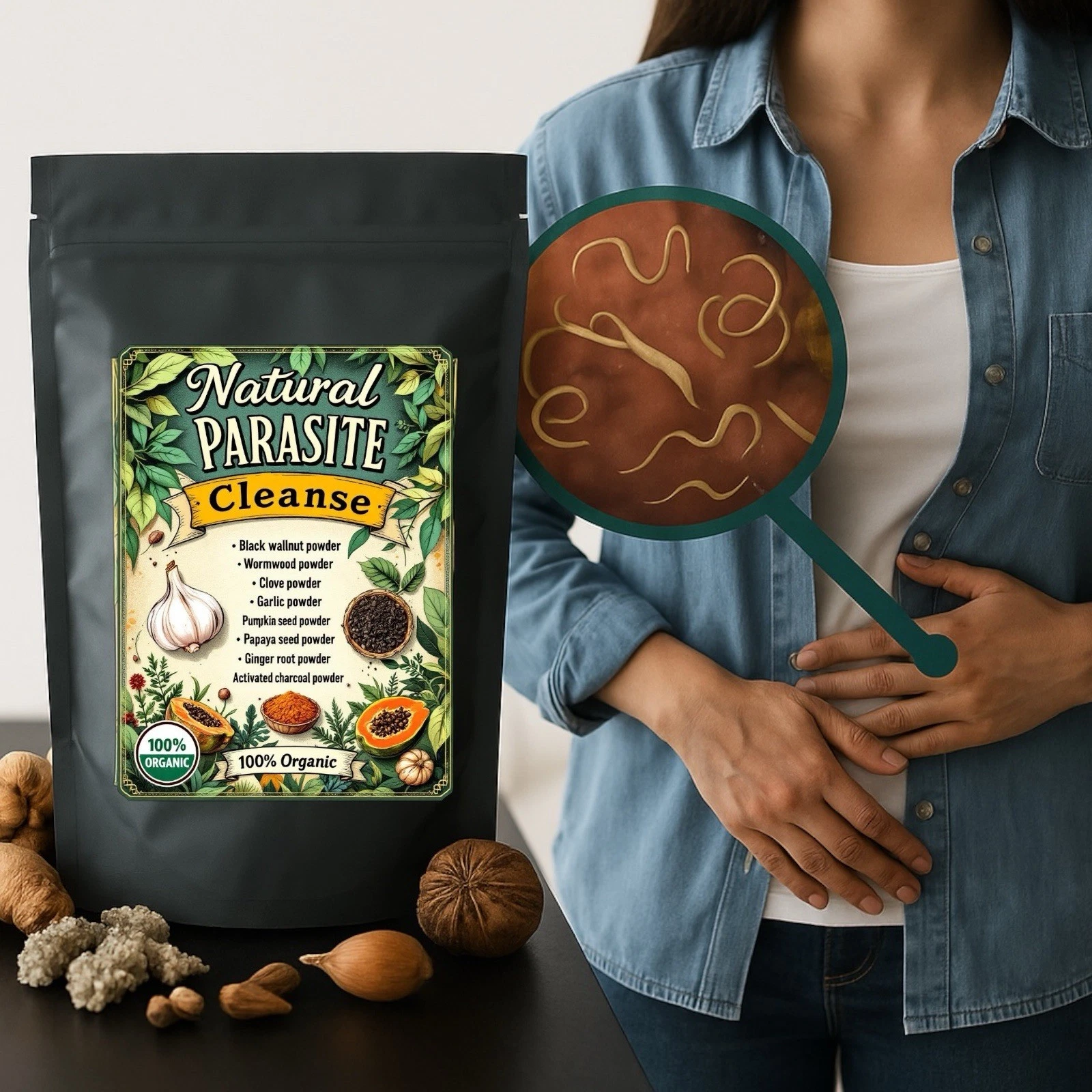 Candida Parasite Cleanse Detox – Gut Intestinal Support - Buy 1 Get 1 FREE