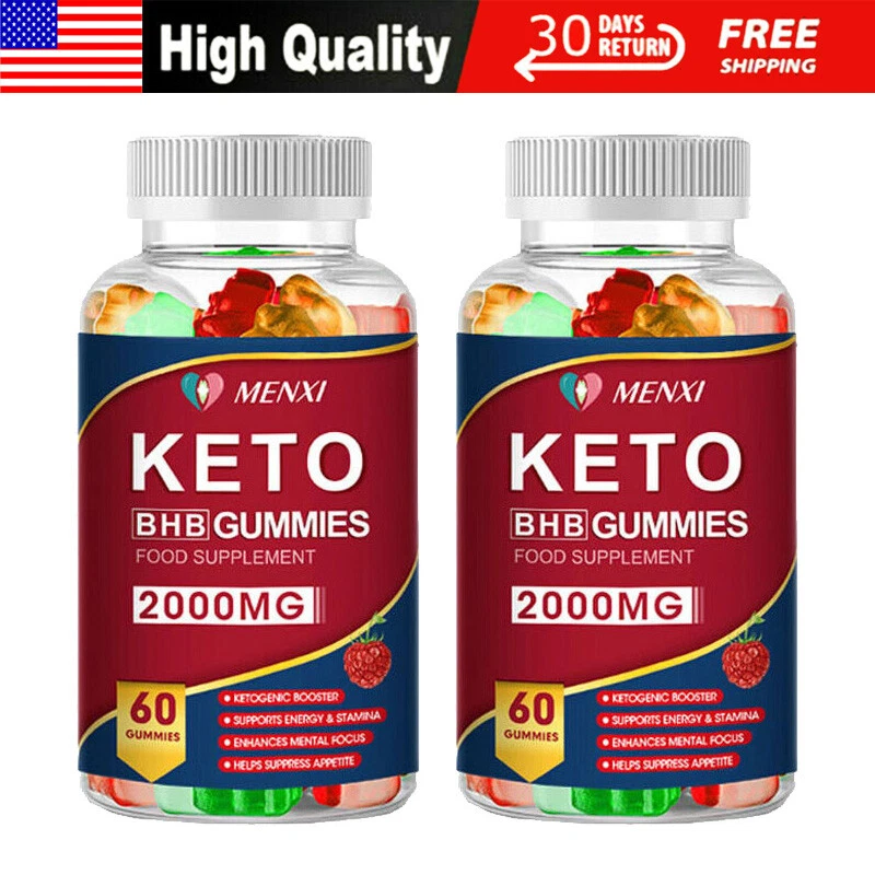 케토 슬리밍 구미 2000mg 애플 사이다 식초 ACV 체중 감량 60정 2팩