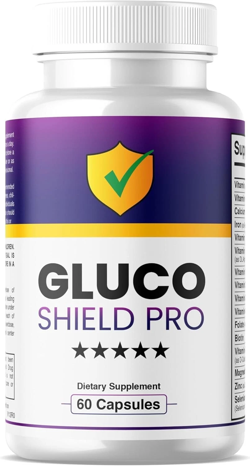 Gluco Shield Pro All Natural Advanced Formula Dietary Supplements (60 Capsules)