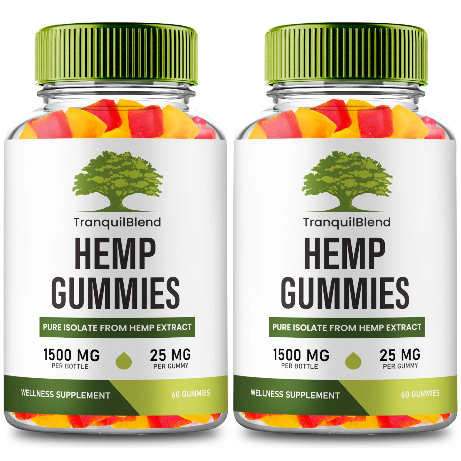 (2 Pack) TranquilBlend Gummies, TranquilBlend Health and Wellness Support Gummy