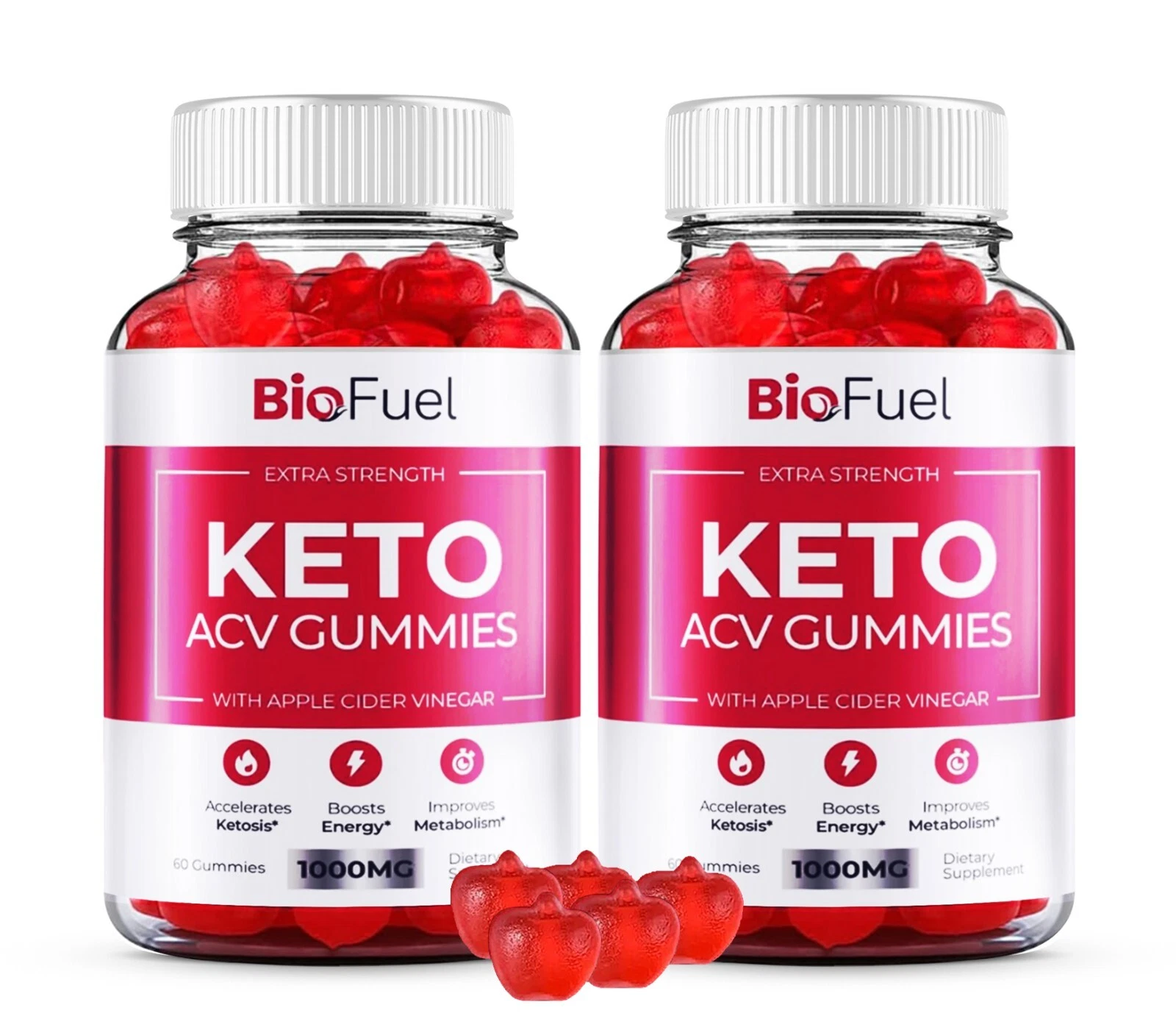 (2 PACK) BioFuel Keto ACV Gummies Official Formula Bio Fuel Keto -120 Gummies
