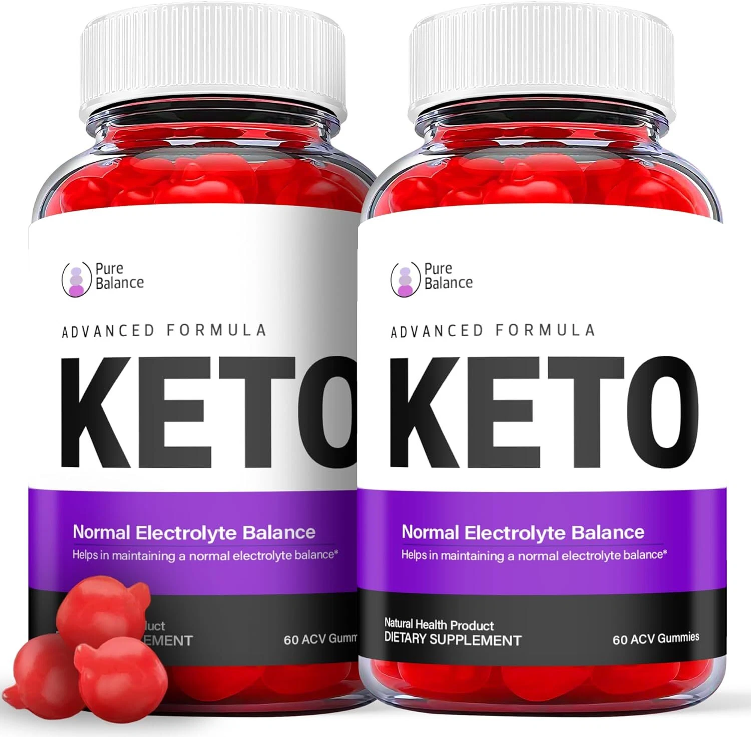 Pure Balance Keto Gummies- Pure Balance ACV Gummys Weight Loss OFFICIAL - 2 Pack