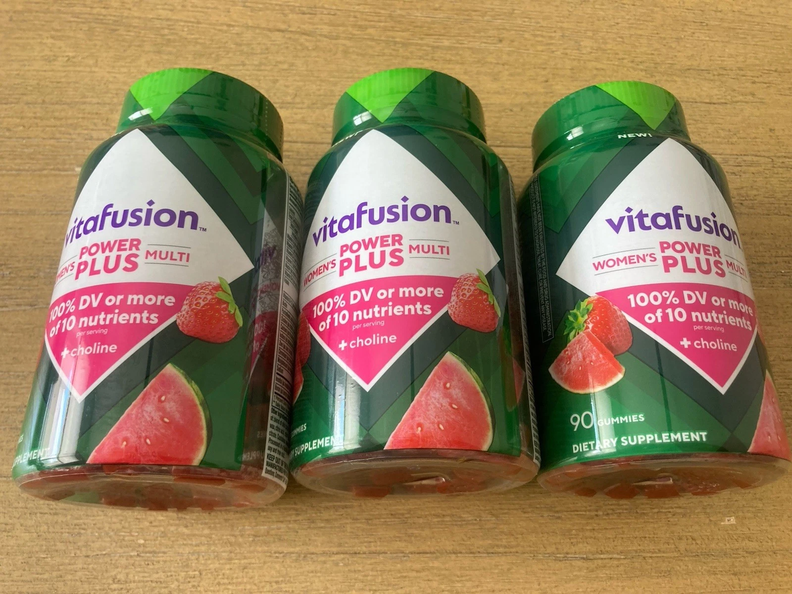 vitafusion Women’s Multivitamin Gummies Choline 90ct – Strawberry & Watermelon