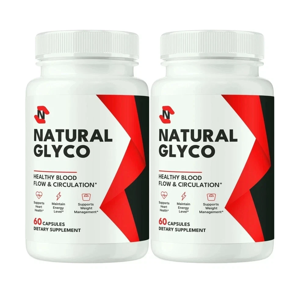 2-Pack Natural Glyco Blood Support Pills, NaturalGlyco Support - 120 Capsules