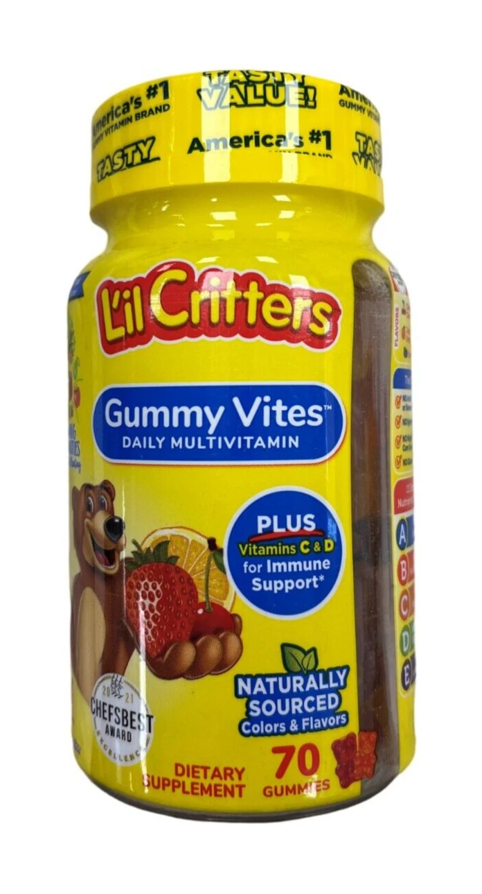 Lil Critters Childrens Vitamins GUMMY VITES 70 ct __
