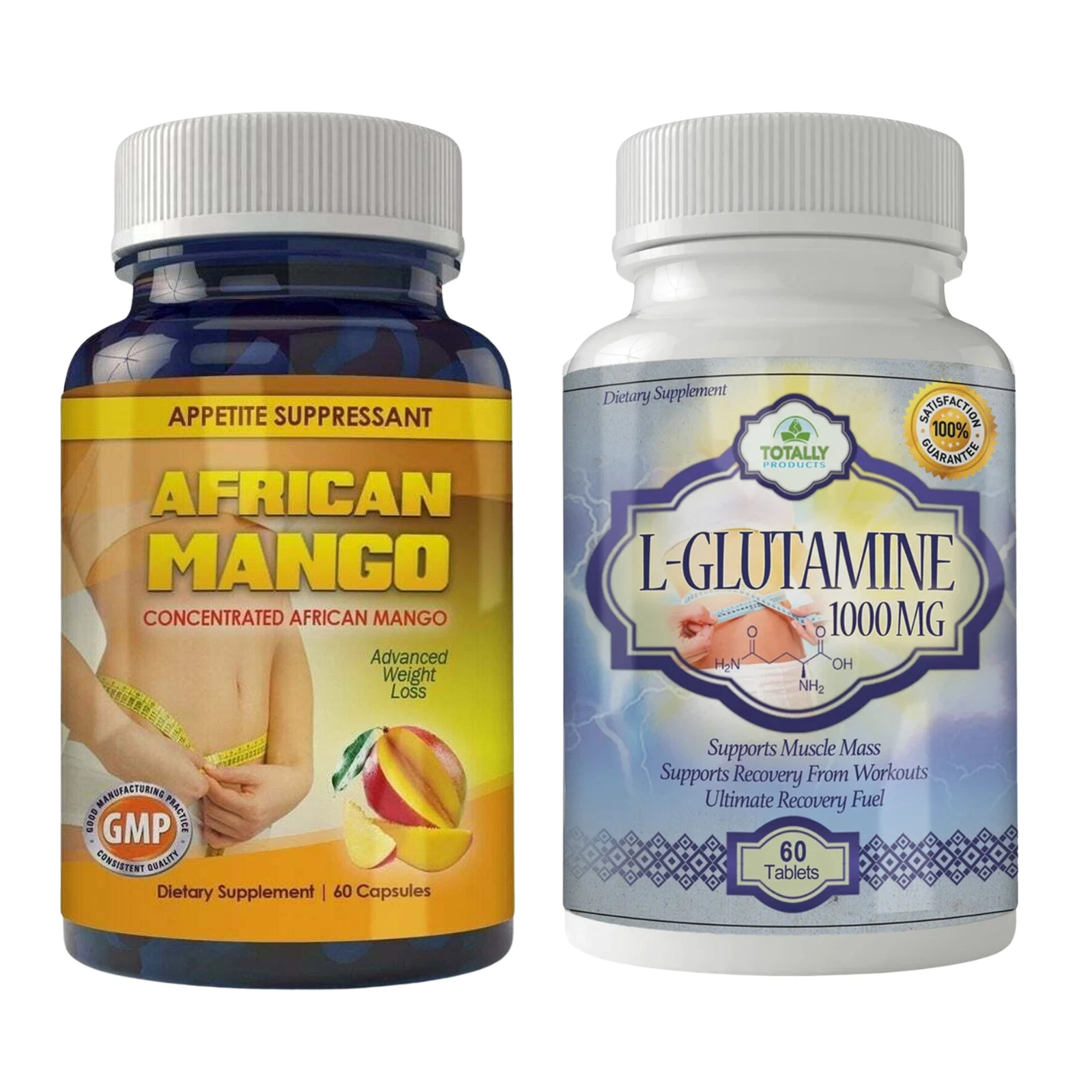 African Mango Fat Burn Weight Loss Pills L-Glutamine Supplements Muscle Growth