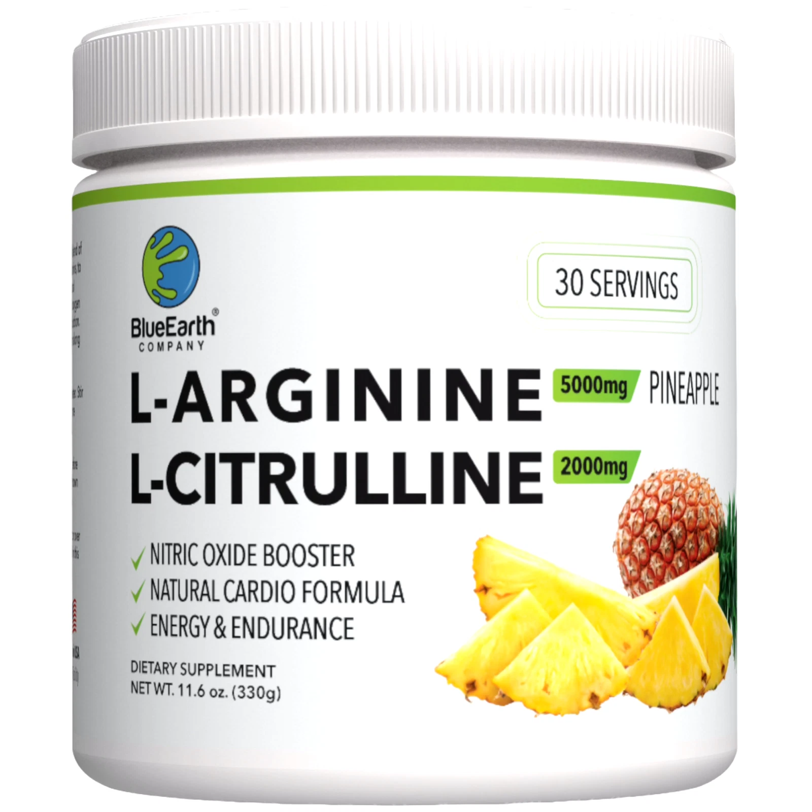 L-Arginine 5000mg + L-Citrulline 2000mg - Nitric Oxide - Blood Pressure Support