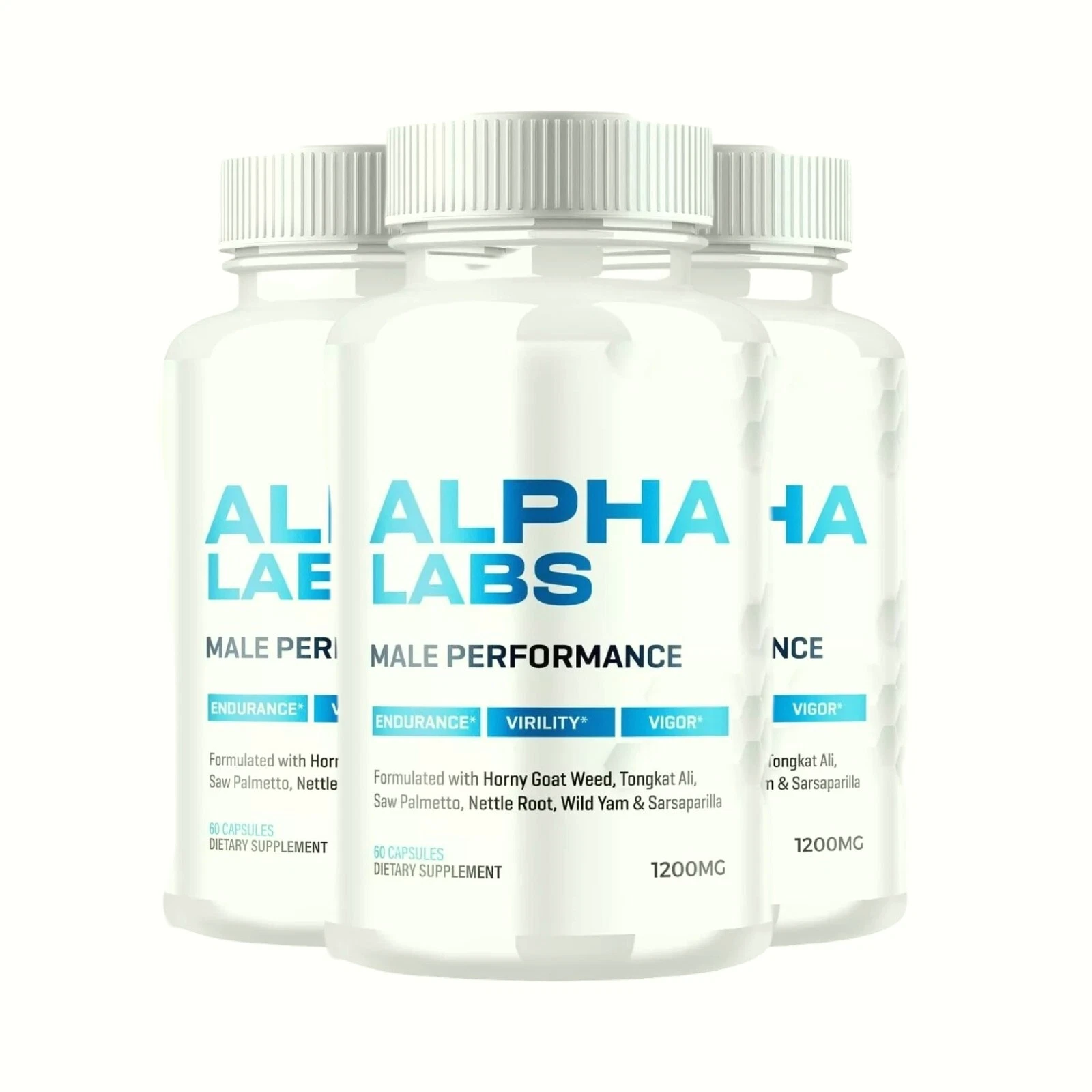3-Pack Alpha Labs Max Performance Supplement AlphaLabs Pills - 180 Capsules