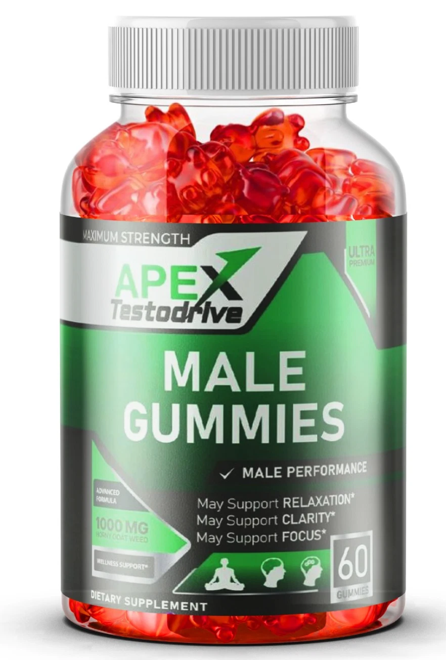 (1 BOTTLE) Apex Testodrive Male Gummies, Testo Drive Advanced Gummy