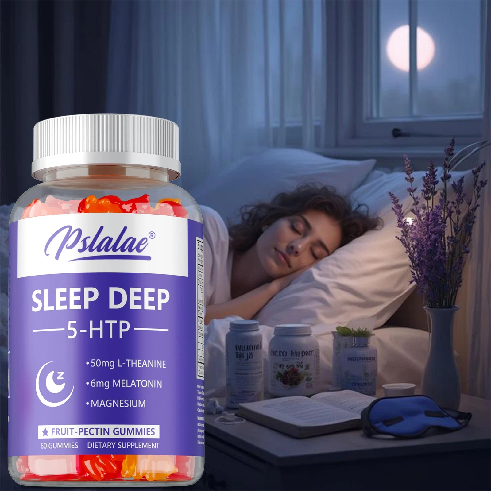 Sleep Deep 5-HTP Gummies - Sleep Aid, Supports Calmness & Relaxation - Melatonin
