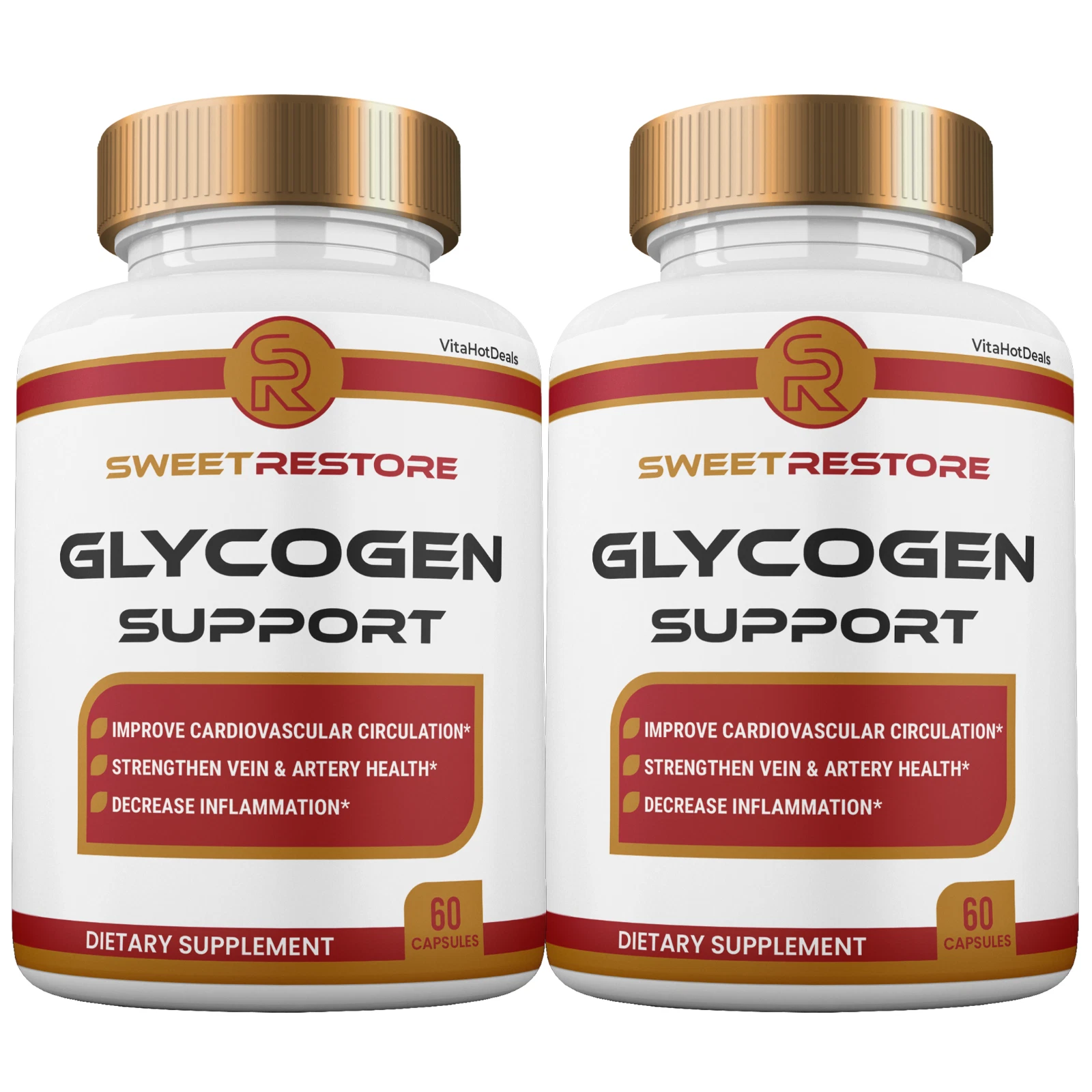 Sweet Restore Glycogen Support Capsules, Max Strength Glyco Pills (2 Pack)