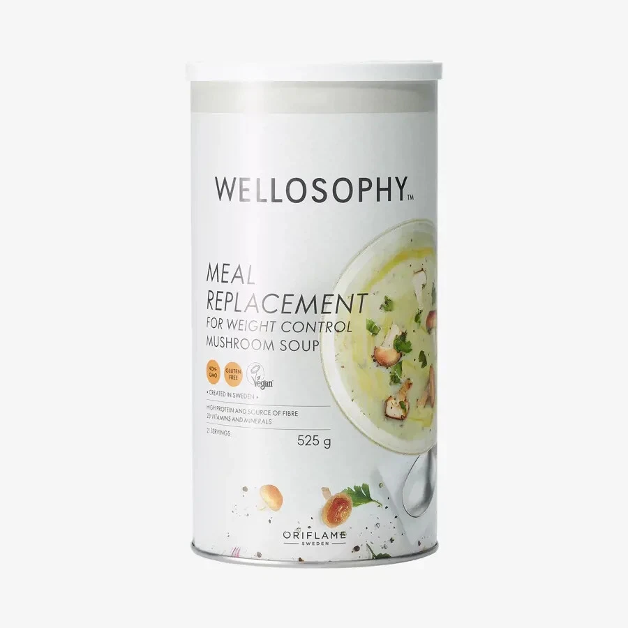 2 X Oriflame Wellosophy Meal Replacement Mushroom Soup for Weight Control.