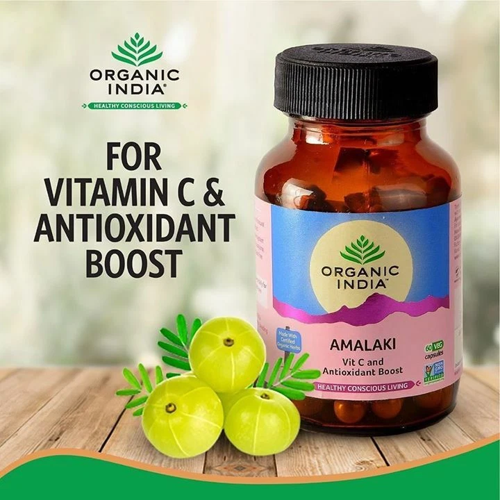 AMLA Amalaki Organic India OFFICIAL USA 3 BOX 180 Capsules Rejuvenate Strength