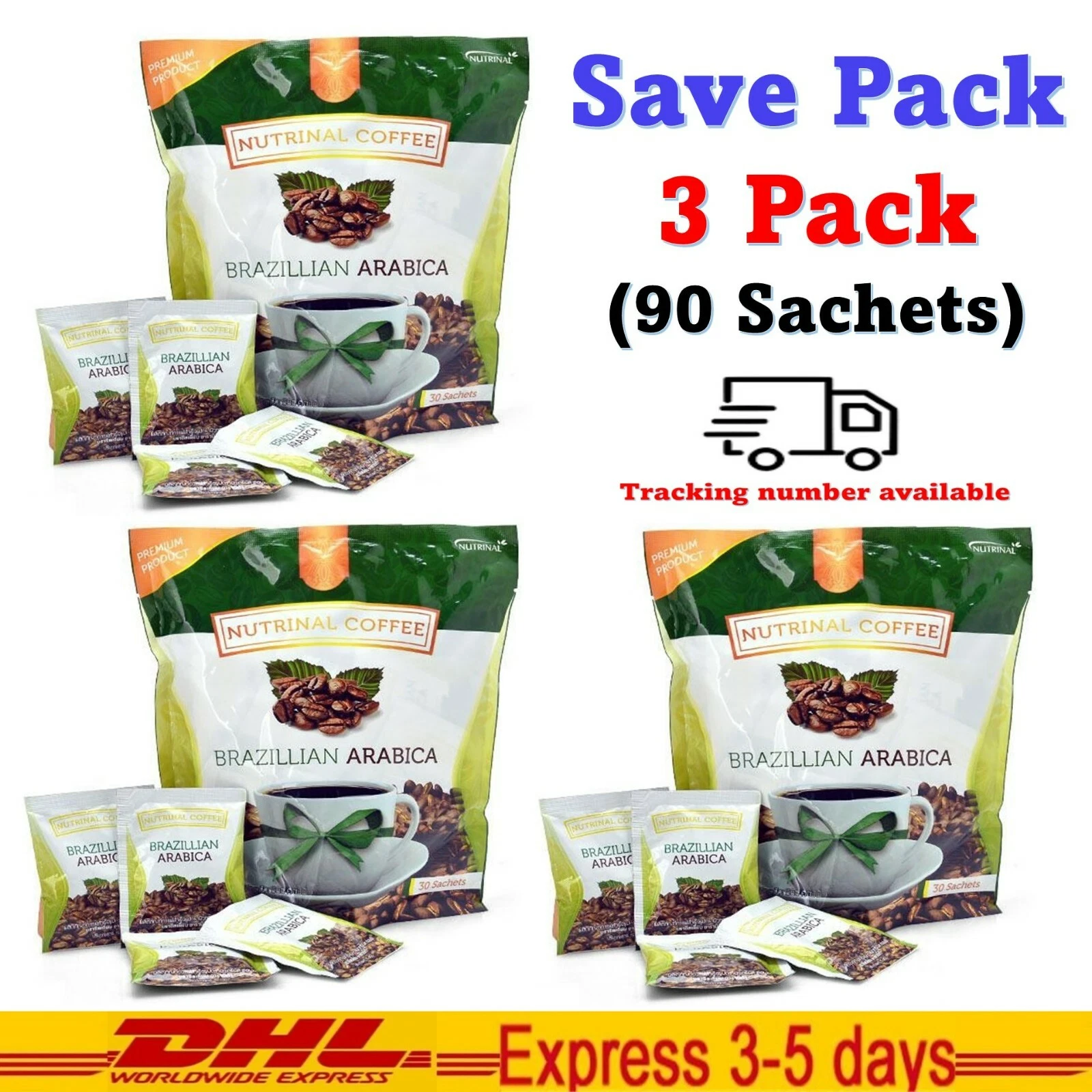 3x Successmore Brazillian Arabica Coffee Control Weight Healthy Collagen Fiber