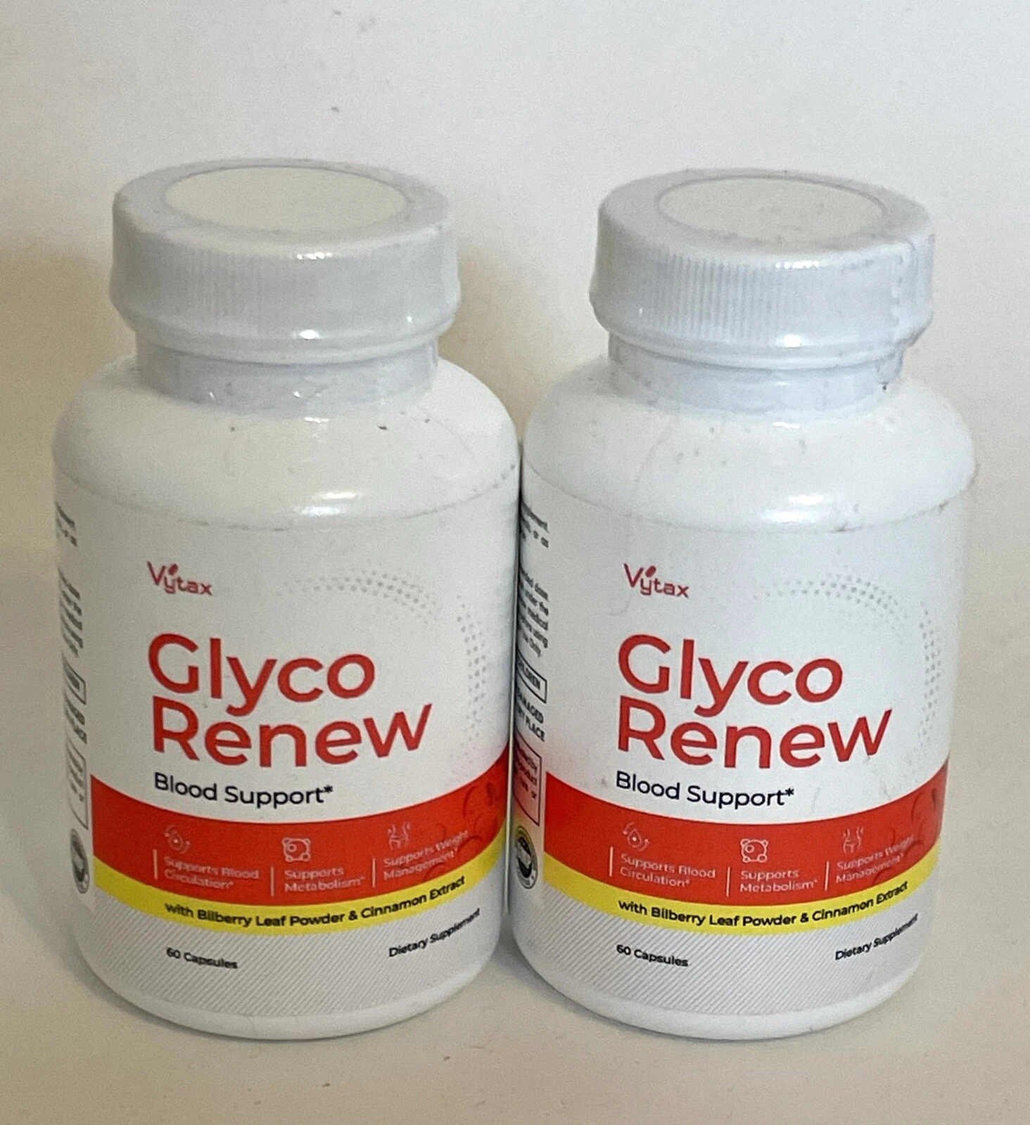 Lot of 2: Glyco Renew Advanced Blood Support - 60 Caps Each - EXP 9/26