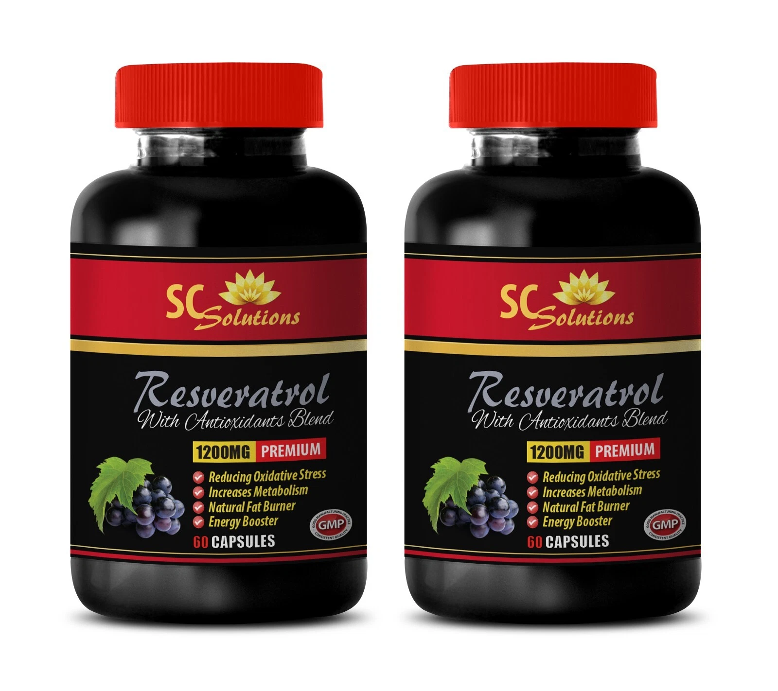 Wellness routine - RESVERATROL - Nutritional balance 2 Bottle 120 Capsules