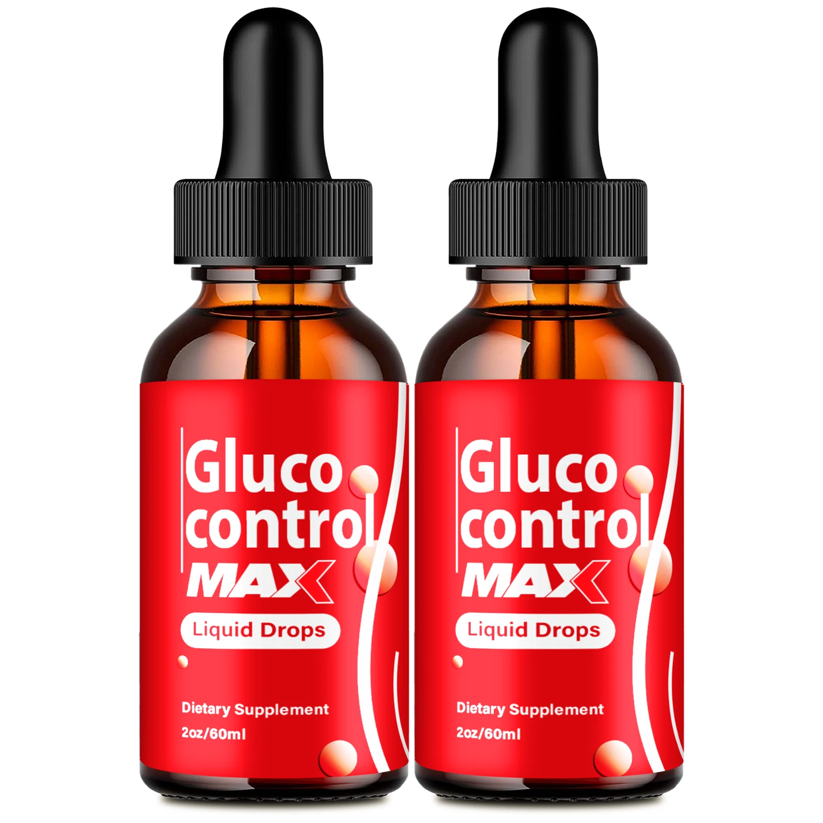 (2 Pack) Gluco Control Max Liquid Drops, GlucoControlMax Healthy Blood Support
