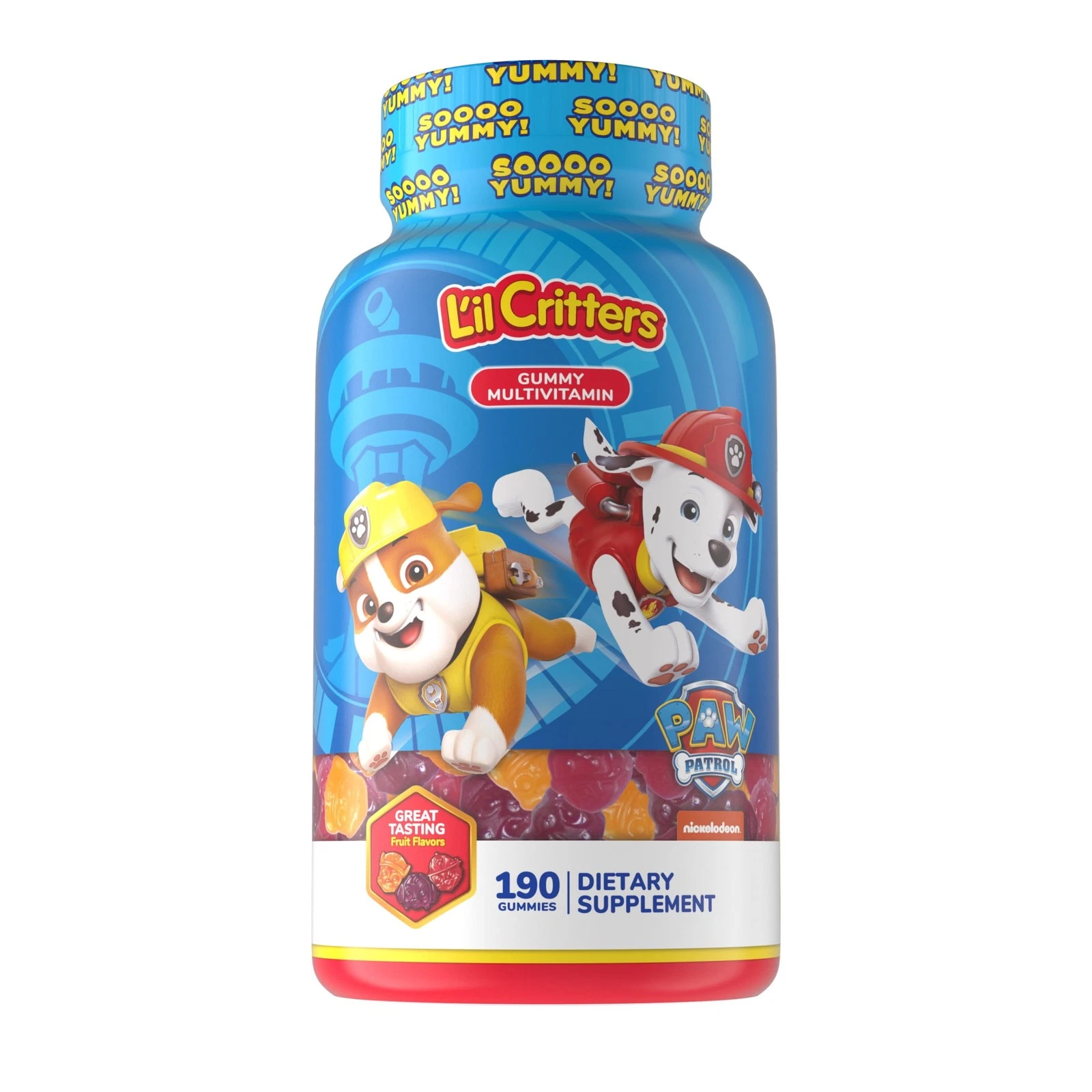 L'il Critters Paw Patrol Complete Multivitamin Gummies 190ct