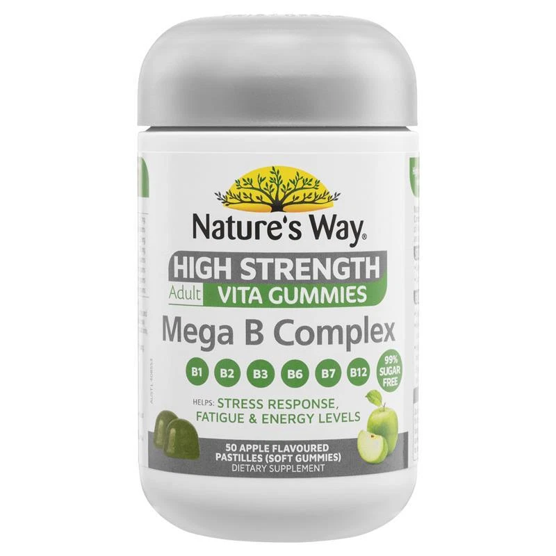 Nature's Way Adult Vita Gummies High Strength Mega B Complex 50 Pastilles