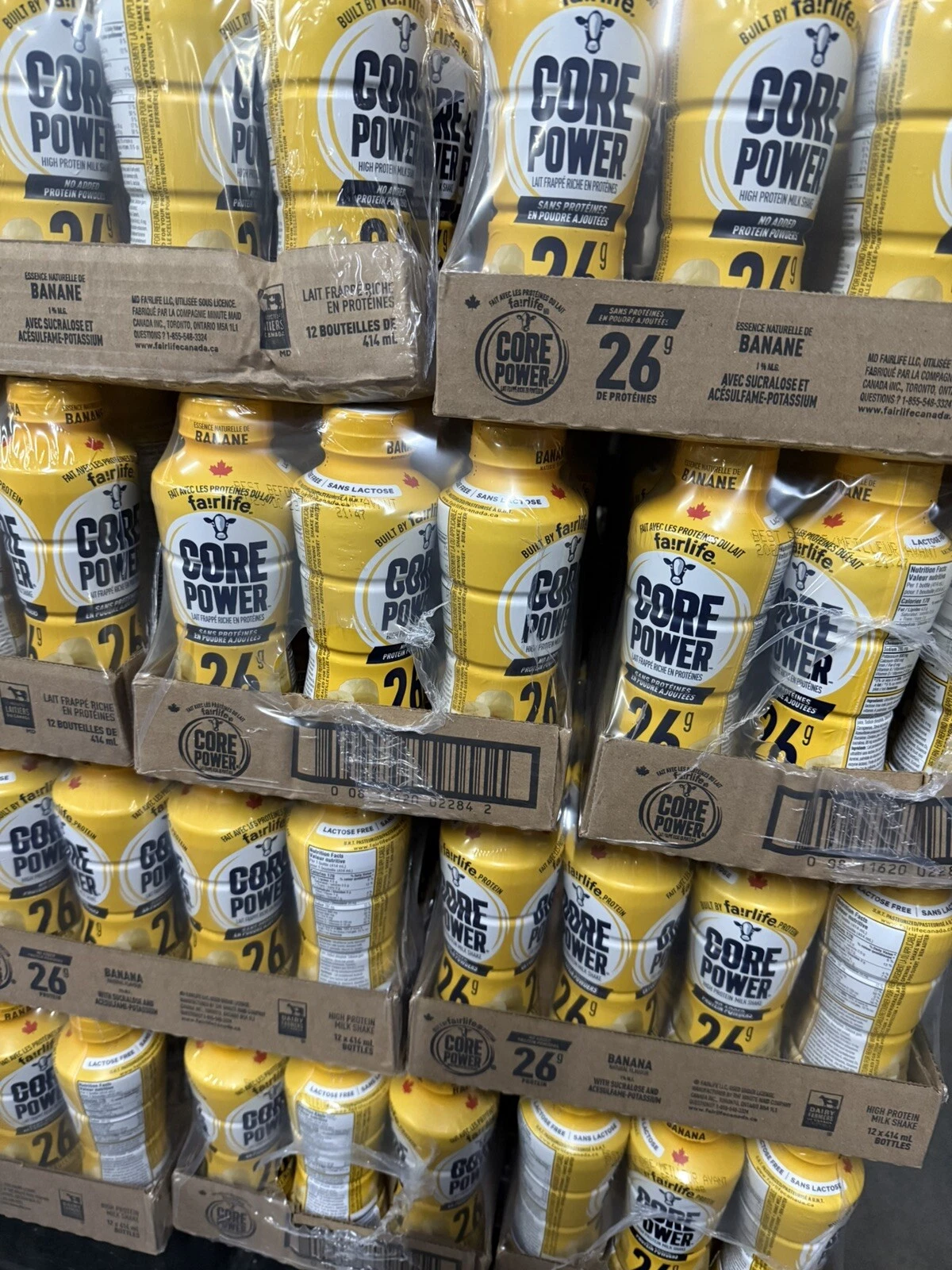 Fairlife CORE POWER Banana 🍌 Protein Shake 14 oz - 12 Pack, Import From Canada