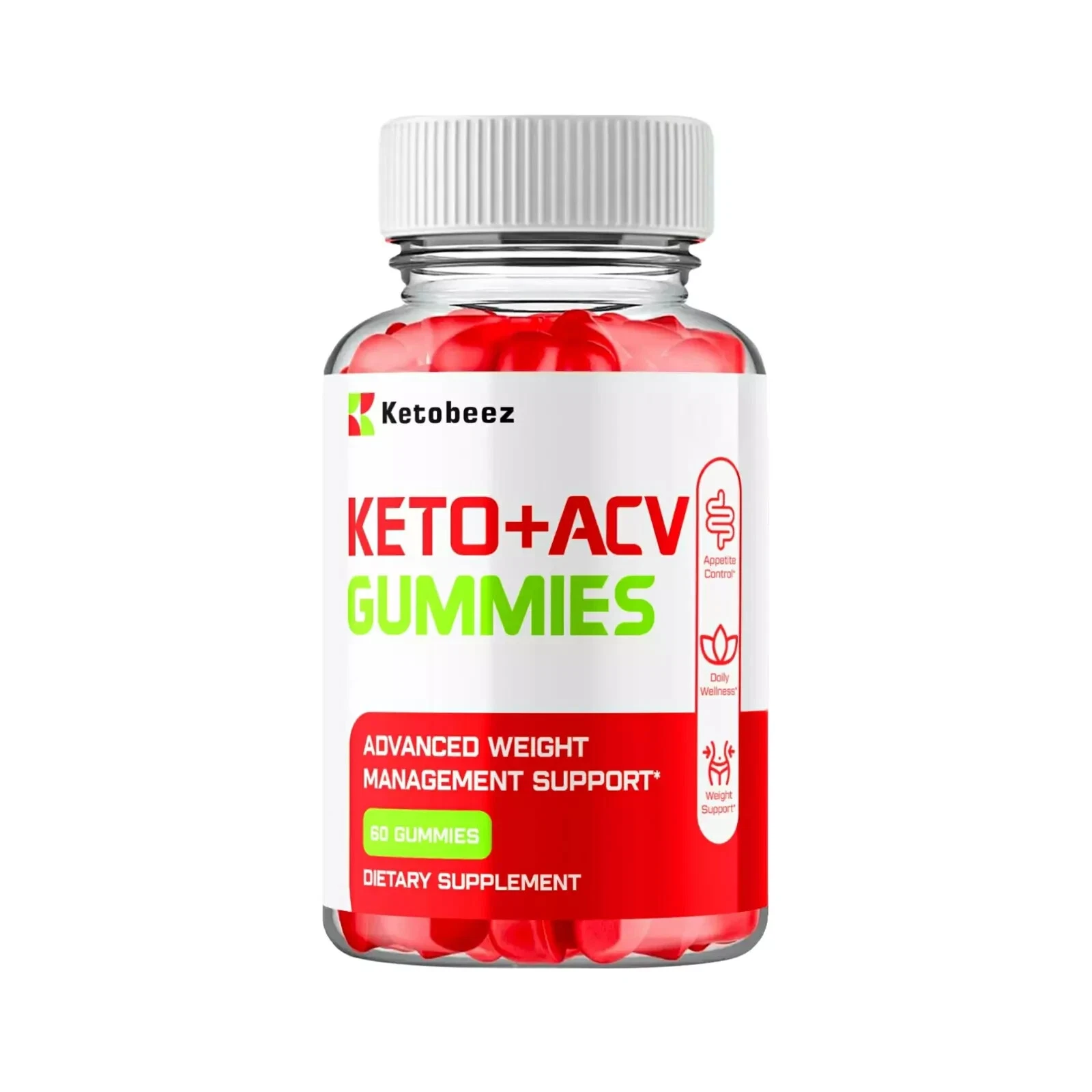 Ketobeez Keto ACV Gummies Advance Weight Management Support - (60 Gummies)