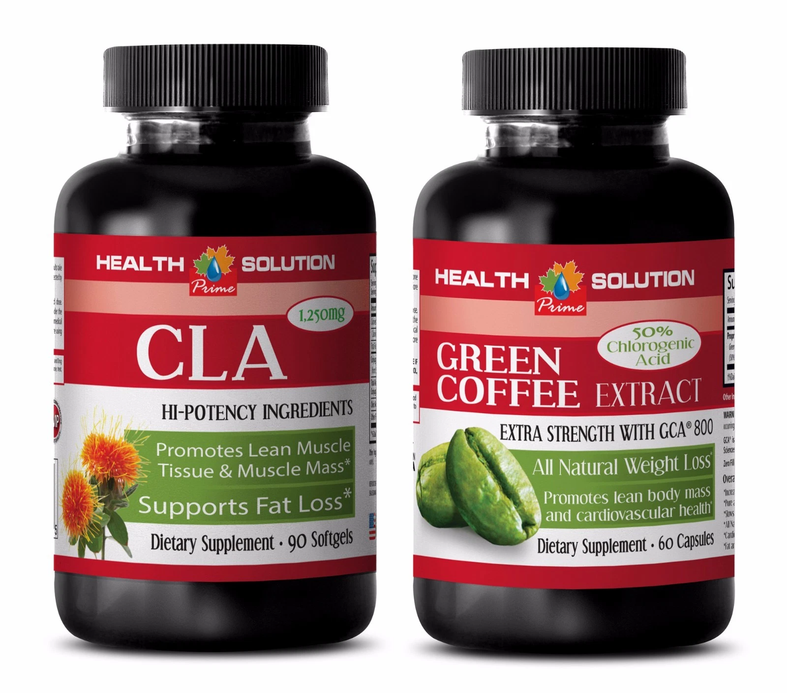Fat loss cleanse - CLA - GREEN COFFEE GCA800 COMBO - green coffee weight loss
