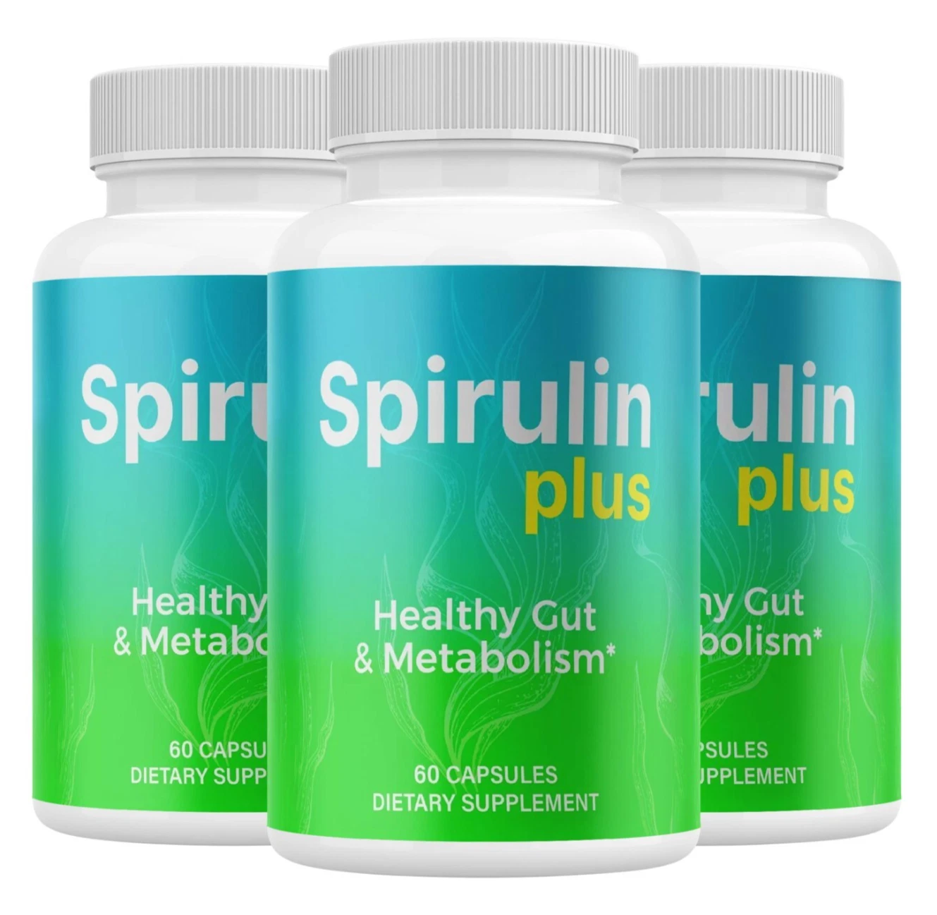 (3 Pack) Spirulin Plus Capsules for Advanced Weight Loss and Gut Health Support