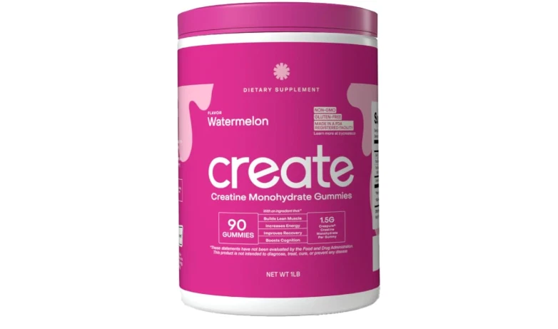 Create Creatine Monohydrate Gummies for Men & Women - 90ct Watermelon