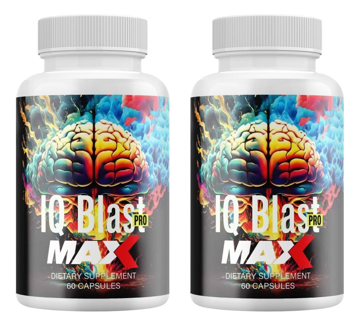 IQ Blast Pro MAX Brain Supplement for Brain Fog and Memory Loss -120 Capsules