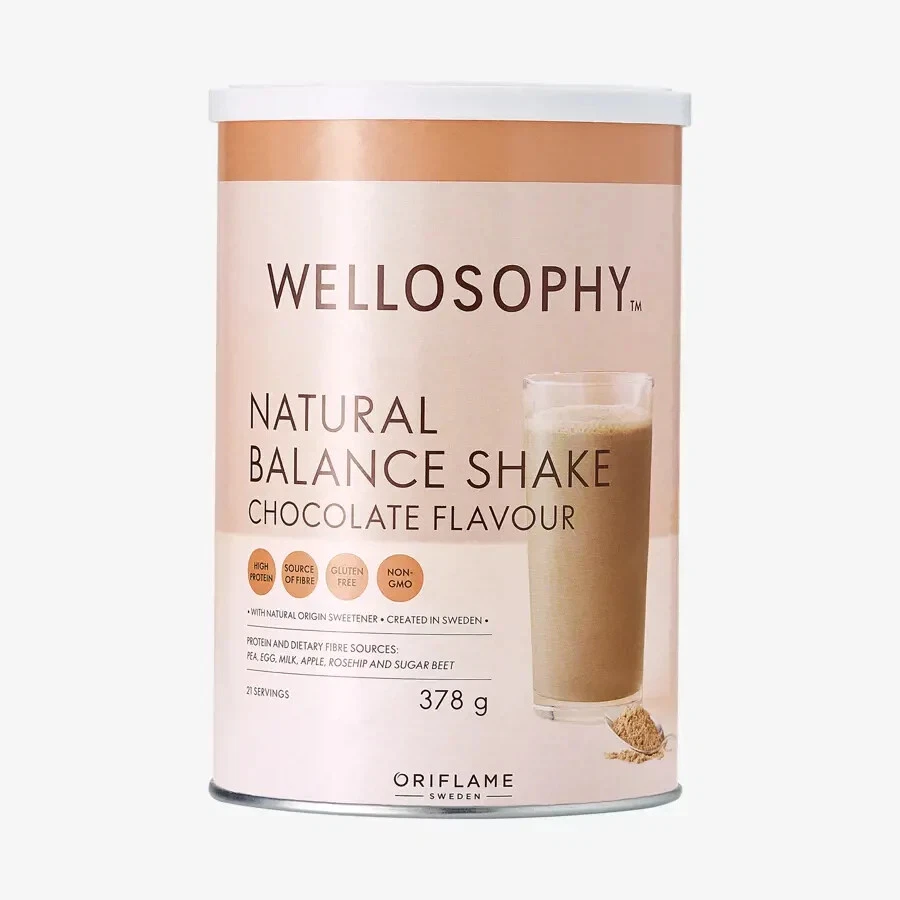 2 X Oriflame Wellosophy Natural Balance Shake Chocolate flavour