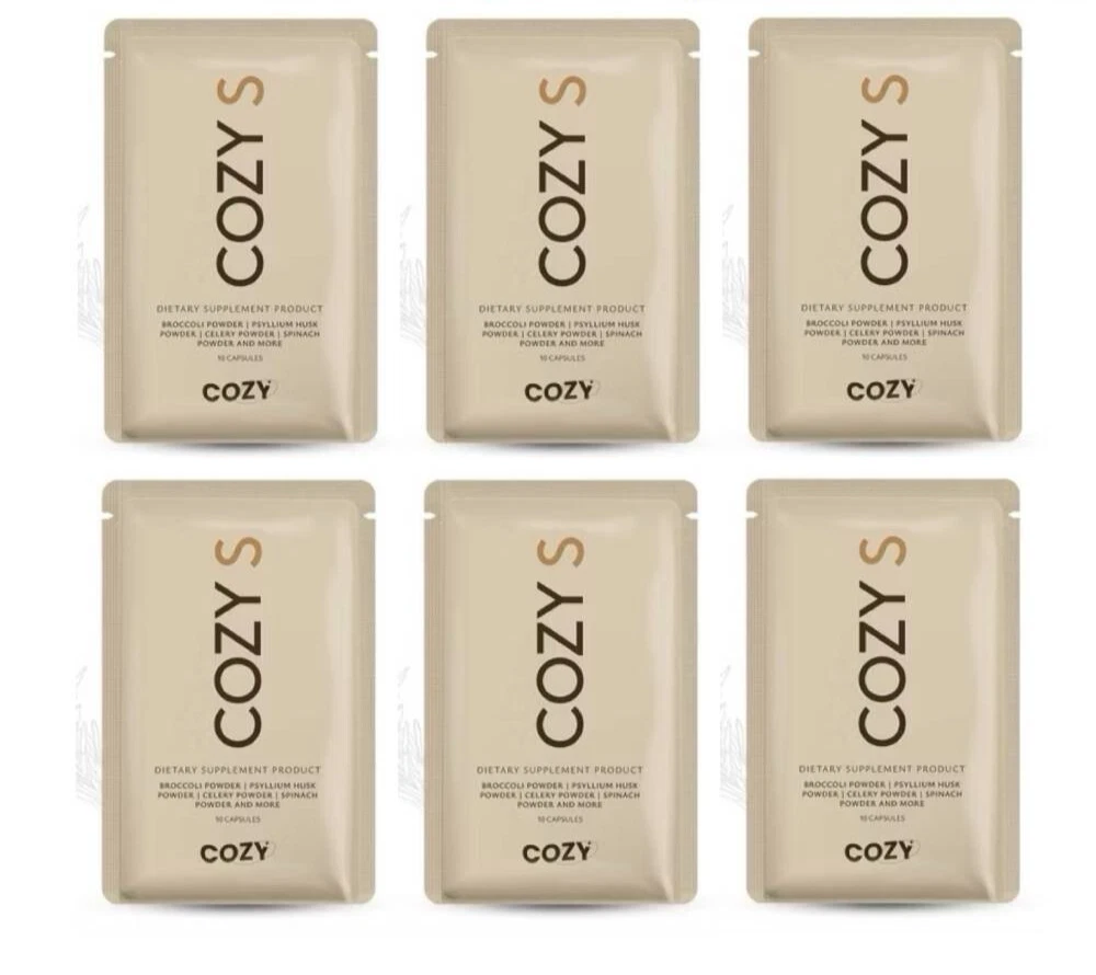 COZY S Dietary Supplement Control Fat Weight Manage Burn Block Break 10 Caps X6