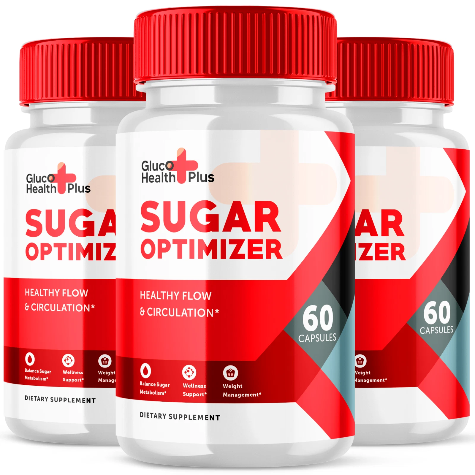 Gluco Health Plus Advanced Blood Support Natural Glyco Supplement 180 Capsules