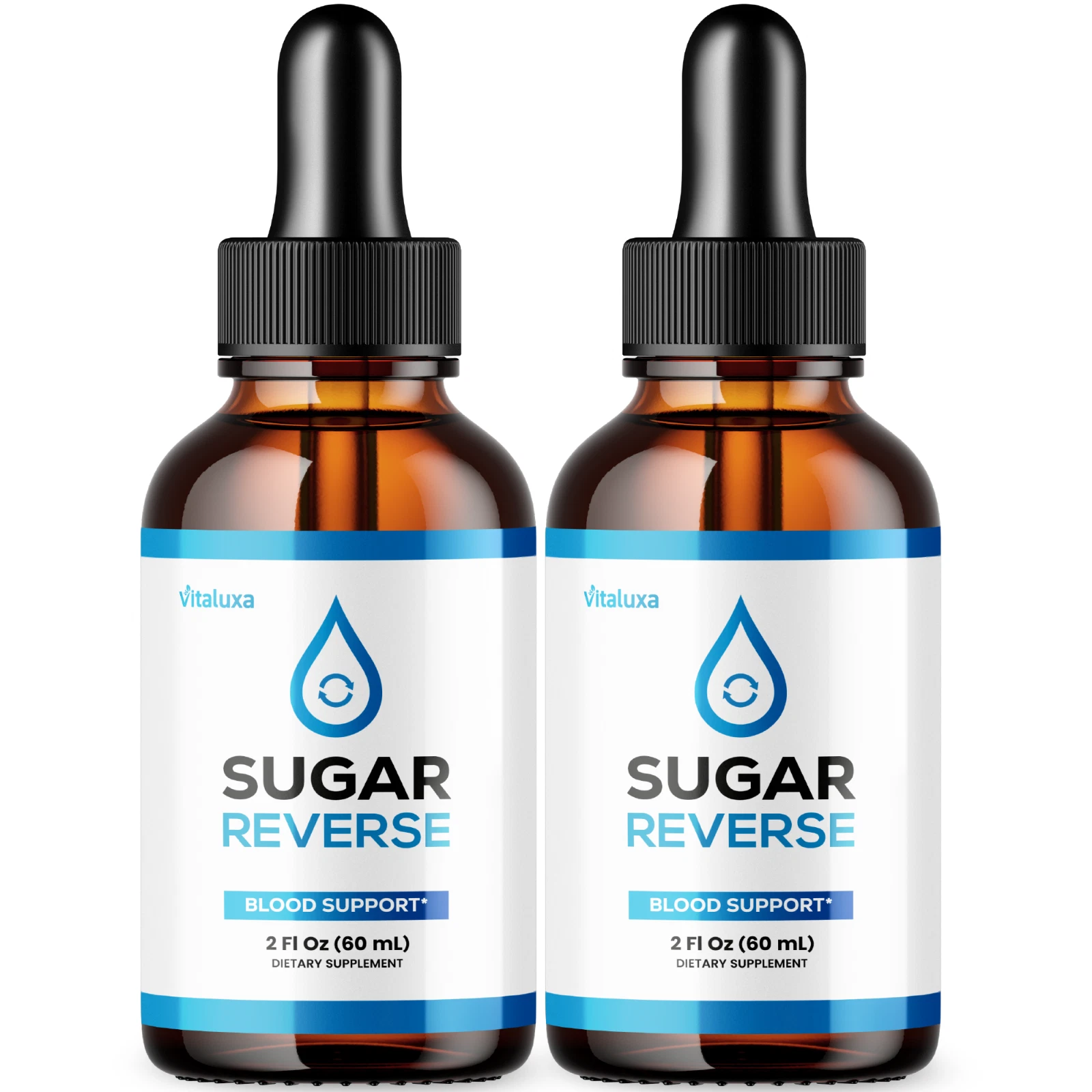 (2 Pack) Sugar Reverse Liquid Drops, Natural Blood Support Formula (4 oz)