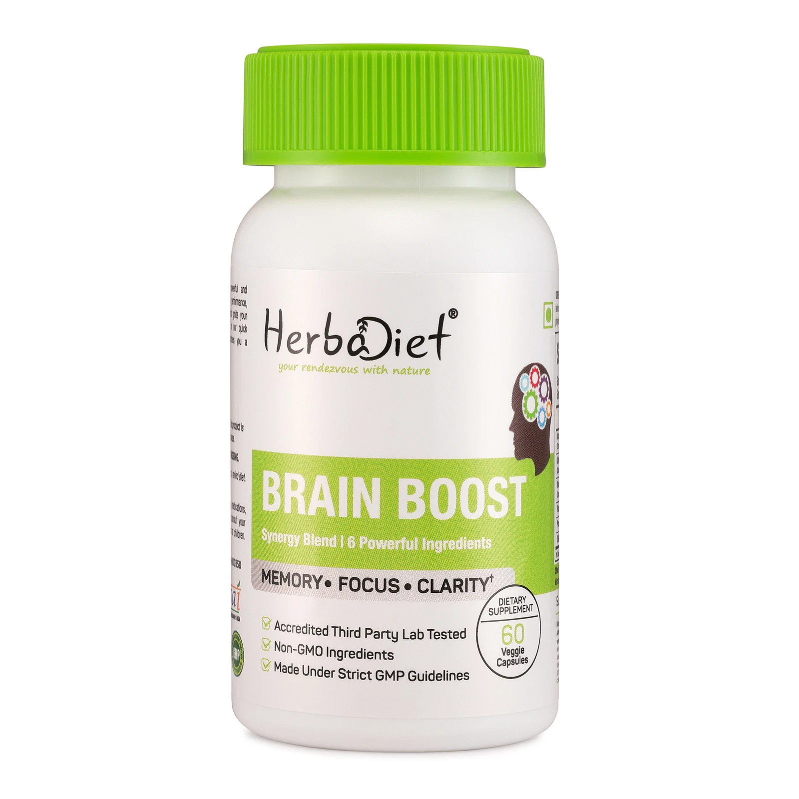Nootropic Brain Boost Cognitive Enhancer Support Focus Memory Mental Performance