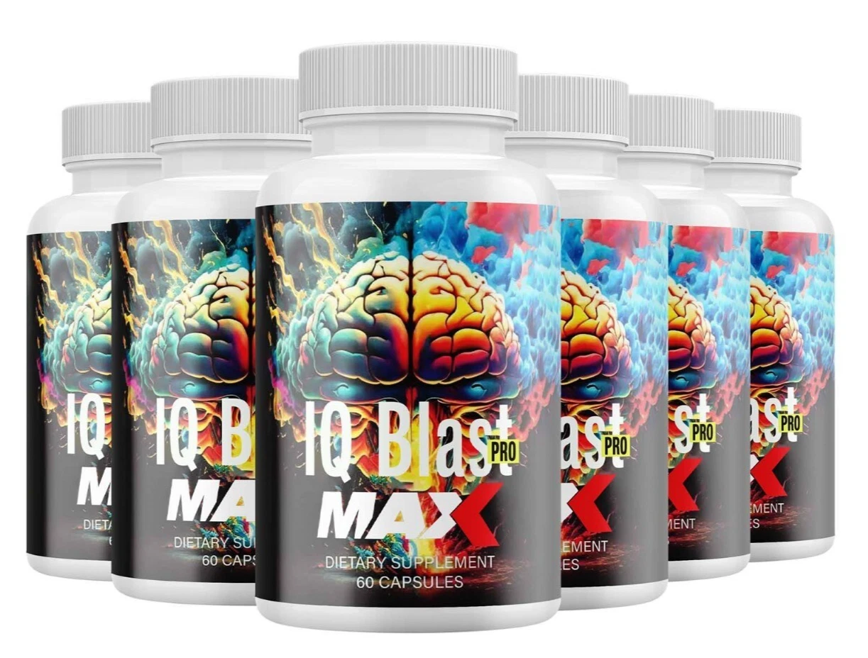 IQ Blast Pro MAX Brain Supplement for Brain Fog and Memory Loss ( 6 PACK)
