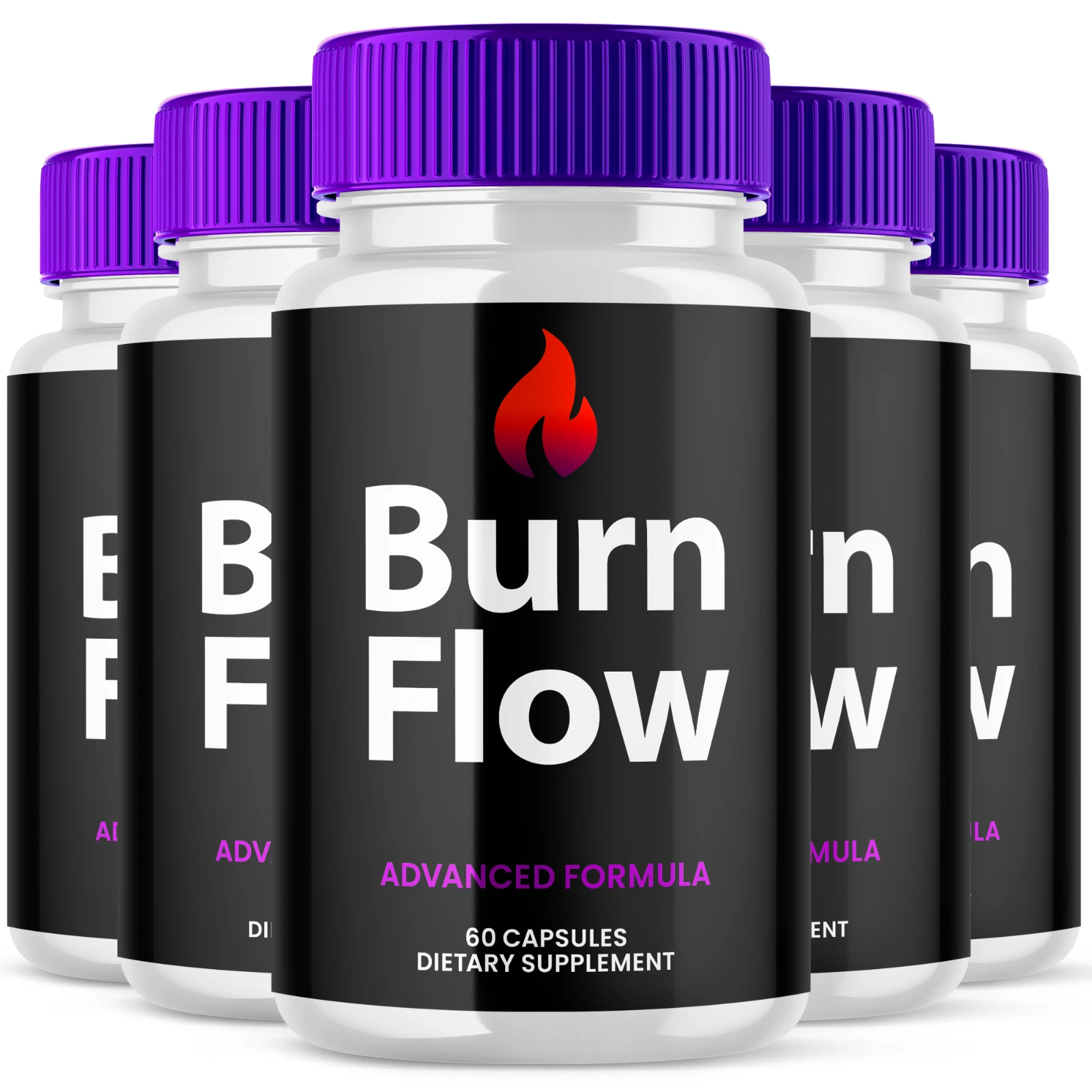 Burn Flow Advanced Formula Natural Energy & Fitness Support Vitamin 300 Capsules