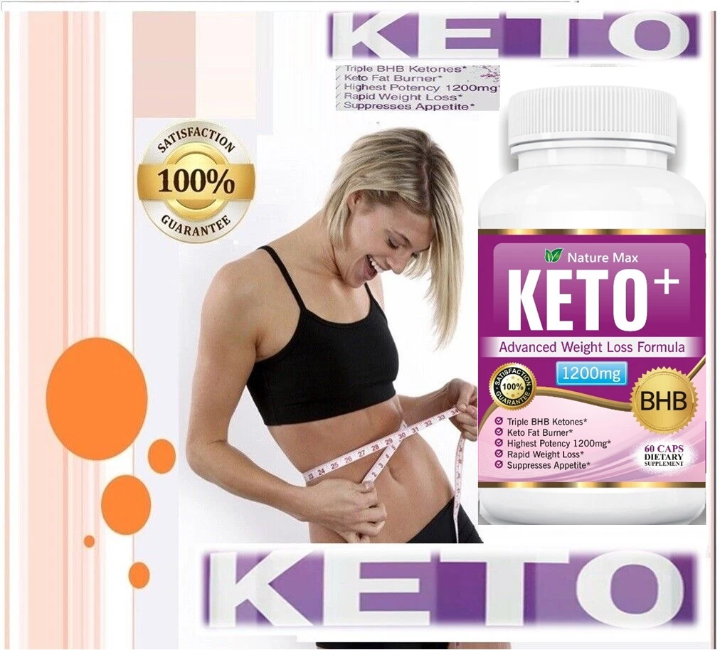 Keto BHB Weight Loss Slim Pills Advanced Fat Burner 1200mg PURE Keto Supplements
