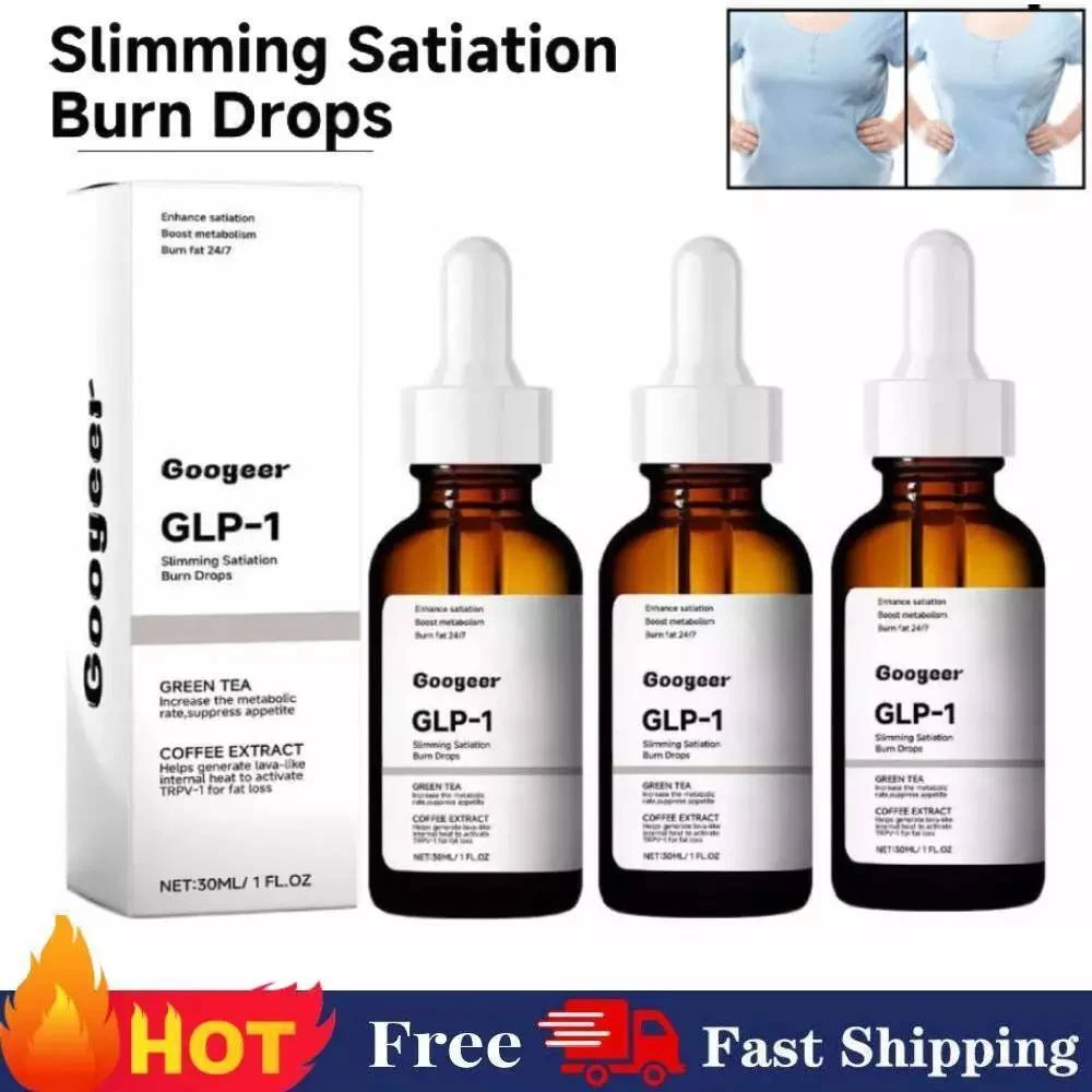GLP-1 Weight Loss Fat Burner Drops Diet Supplement Slimming Drops 30 ML NEW.