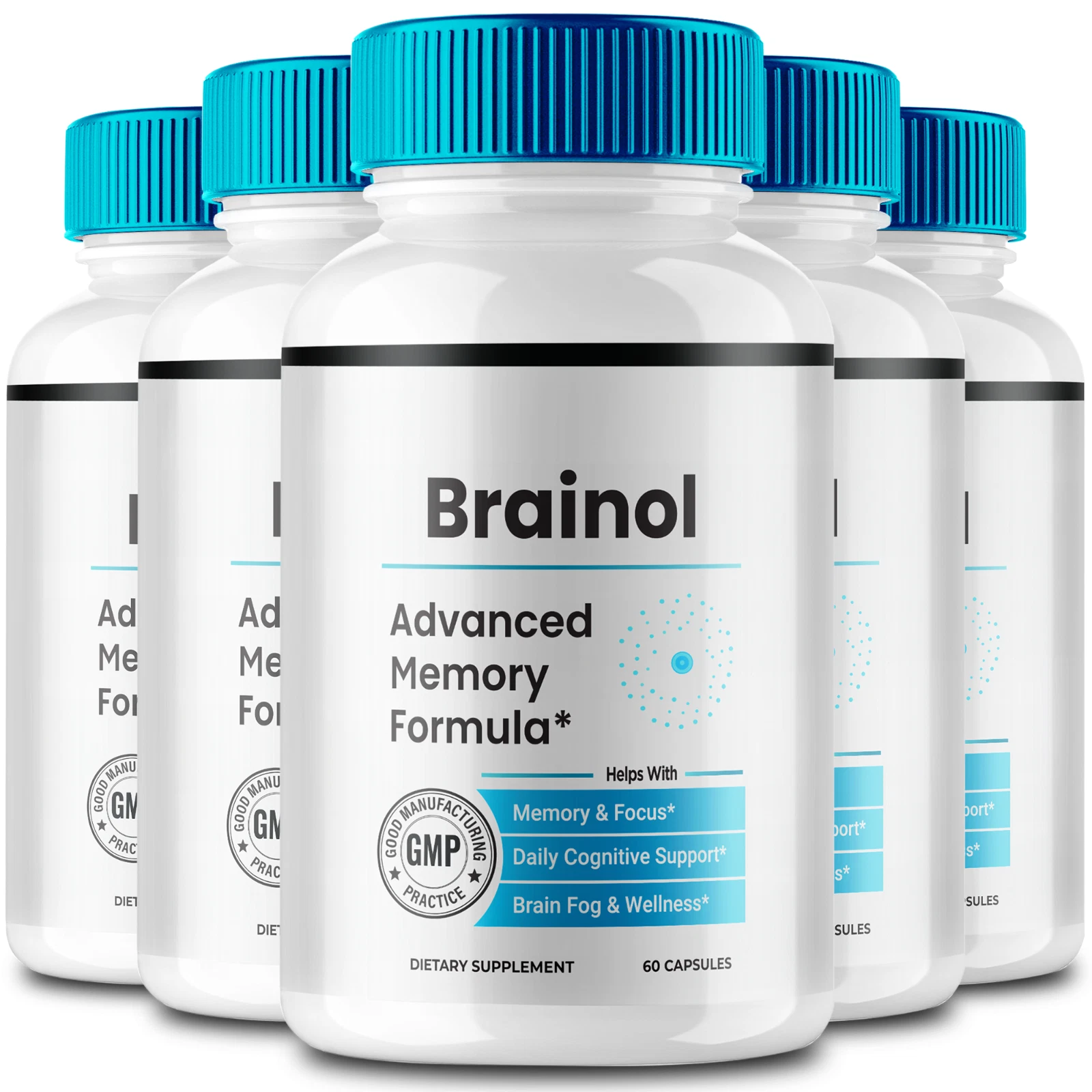 (5 Pack) Brainol Advanced Memory Formula for Ultimate Brain Optimization