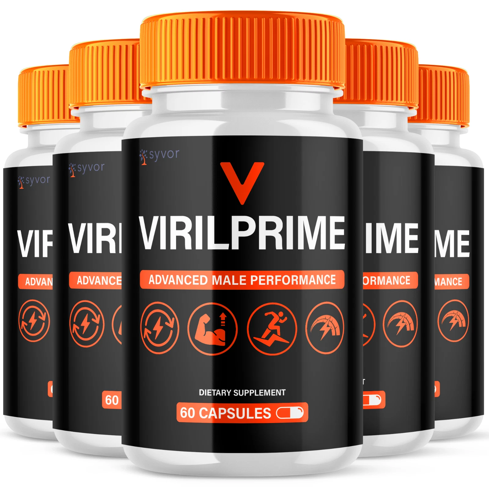 Viril Prime for Men Advanced Vitality Support Formula Supplement 300 Capsules
