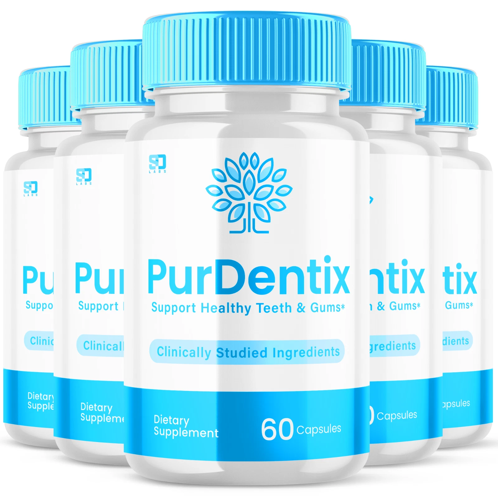 (5 Pack) Purdentix Oral Probiotic Support Healthy Teeth and Gums (300 Capsules)