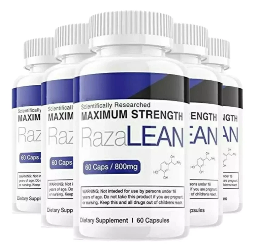 (5 Pack) Official RazaLean Pills, Max Strength, Weight Loss Formula
