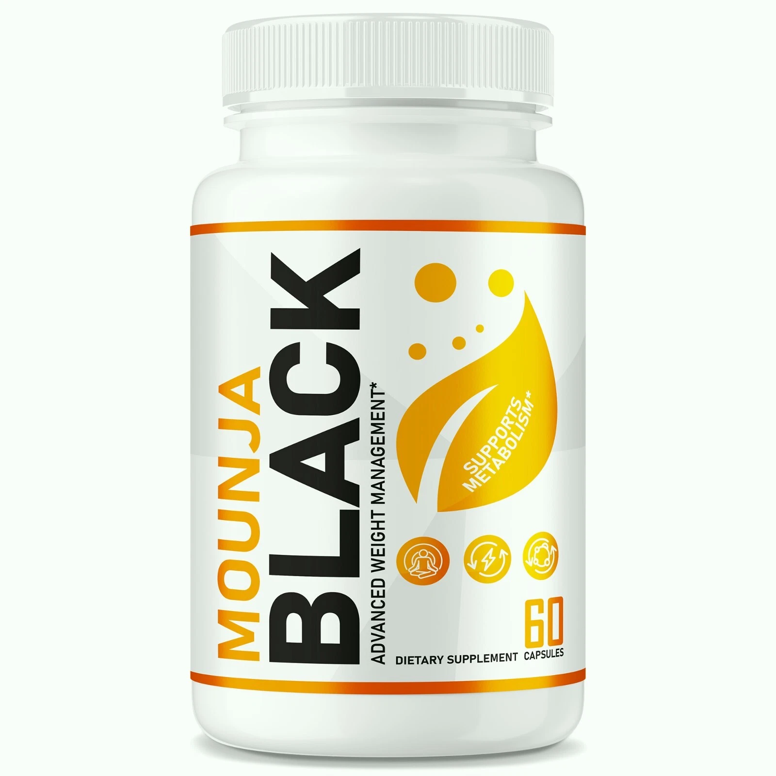 Mounja Black Capsules for Weight loss, Advanced Fat-Burning Formula 60 ct